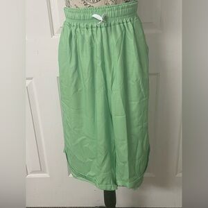 Green Bermuda shorts